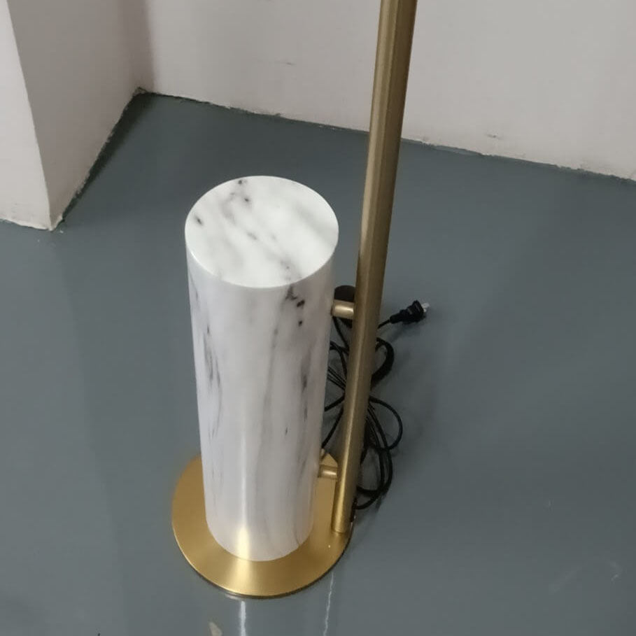 Foldable Iron Stone Floor Lamp