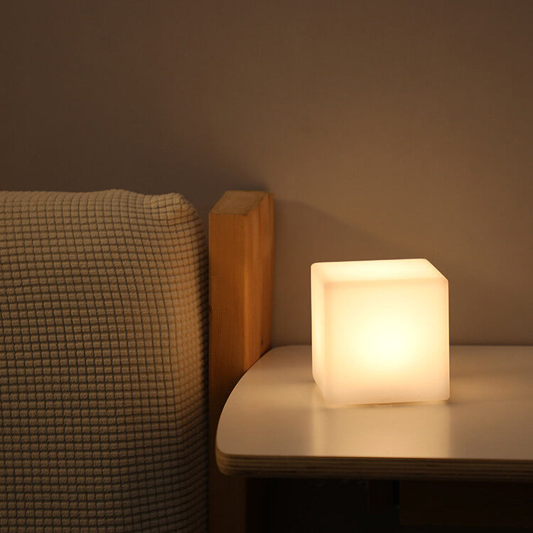 Geometry PE Battery Remote Table Lamp
