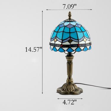 Decorative Stained Glass Tall Table Lamp