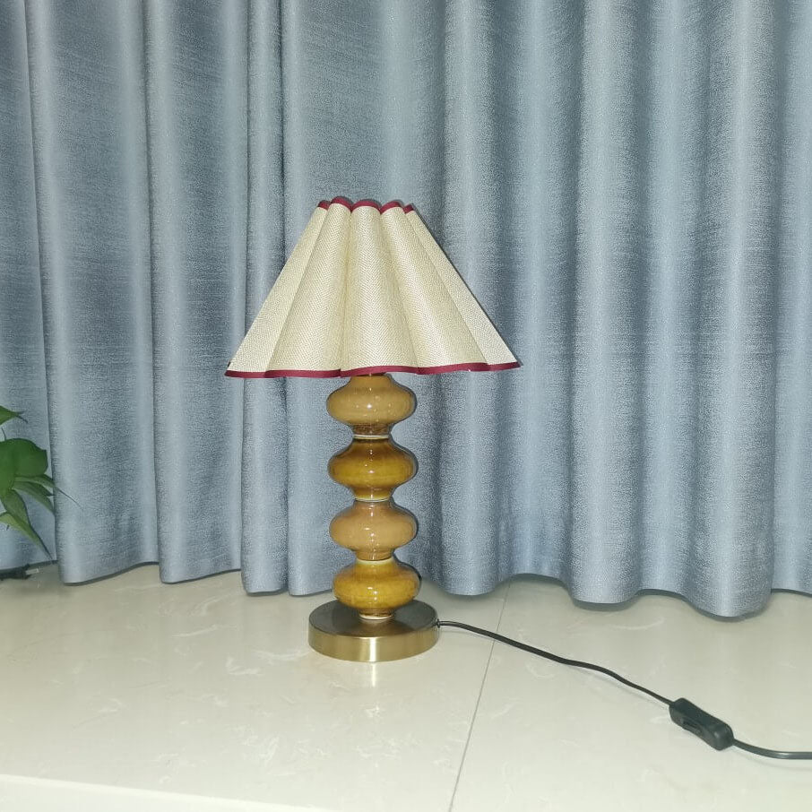 Canvas Petal Ceramic Table Lamp