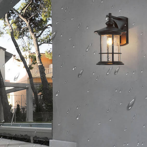 Bubble Glass Column Outdoor Light