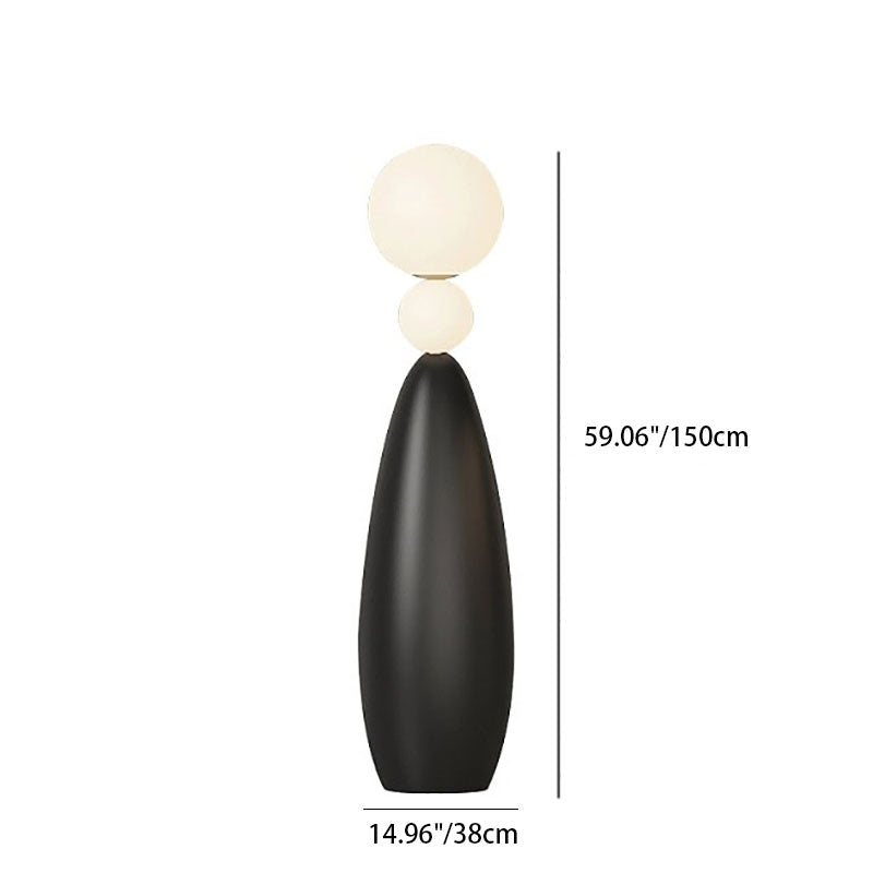 Gourd Shape Acrylic Resin Floor Lamp