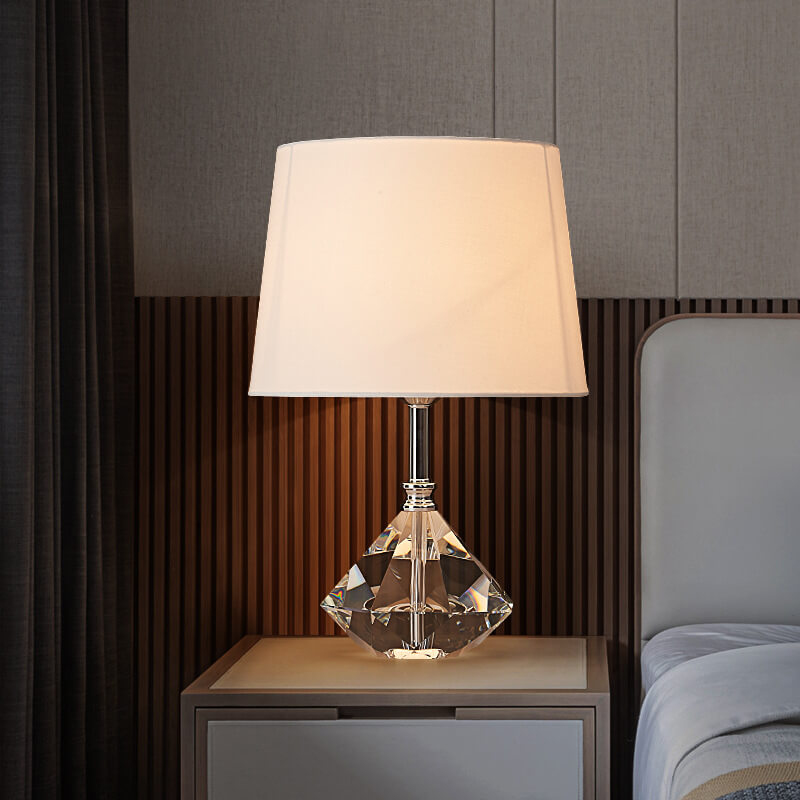 Crystal Fabric Table Lamp