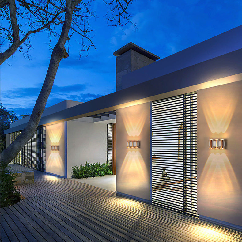 Rectangle Aluminum Glass Patio Outdoor Light