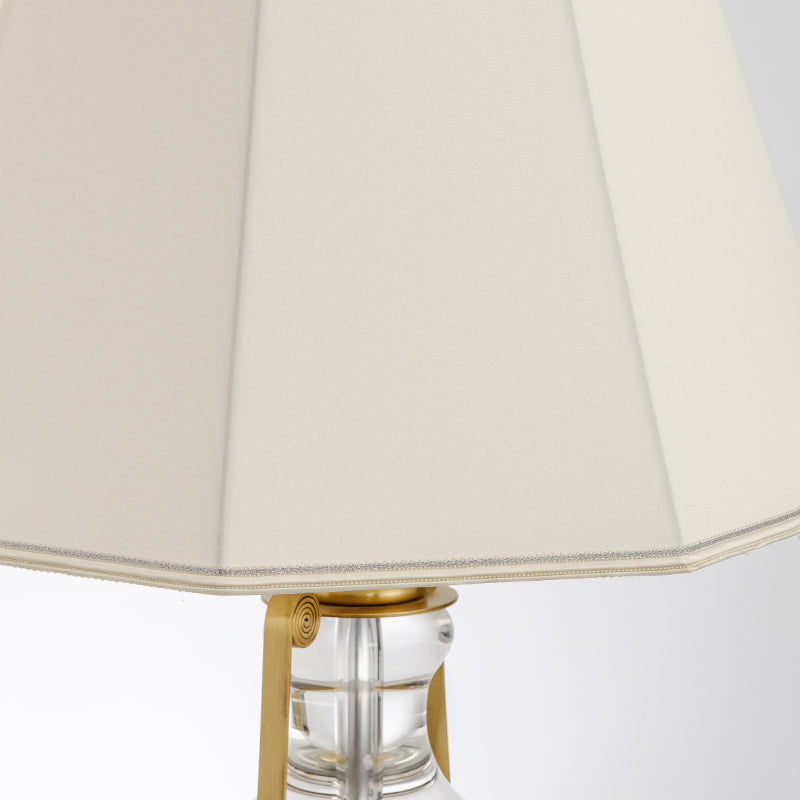 Octagonal Full Copper Crystal Table Lamp
