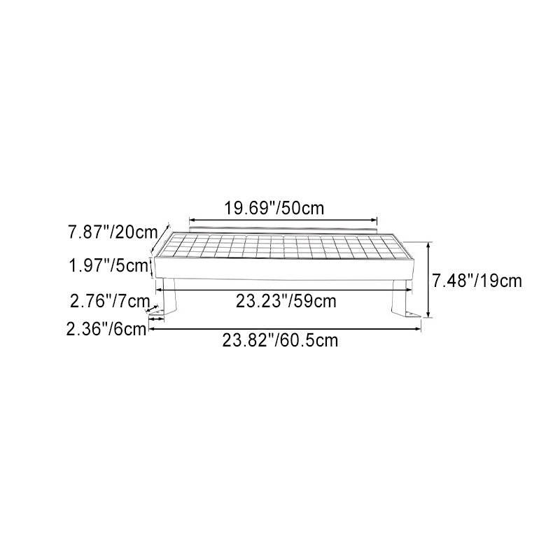Line Contour Rectangle Aluminum Outdoor Light