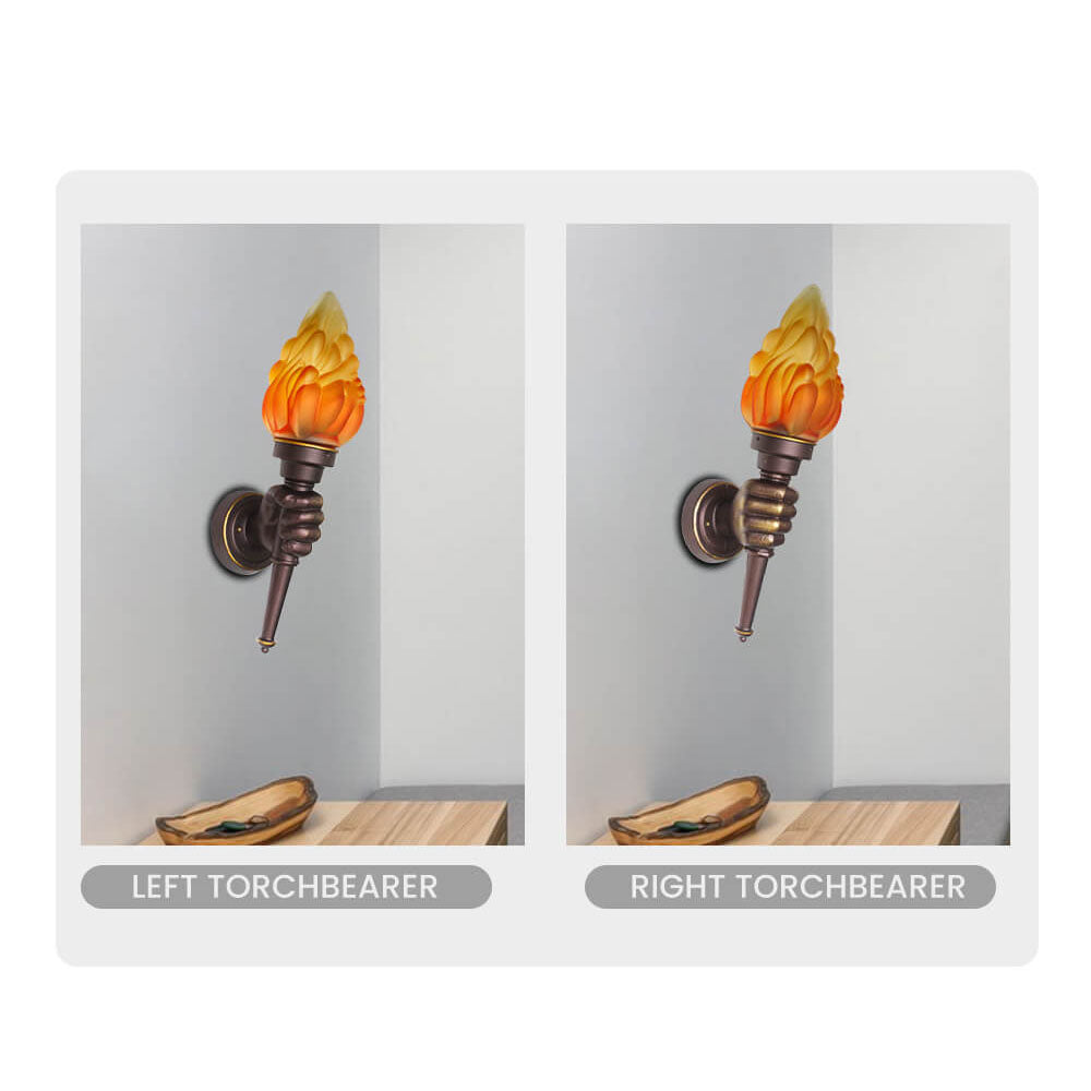 Creative Vintage Torch Wall Lamp