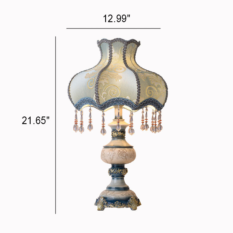 Europe Flower Resin Table Lamp