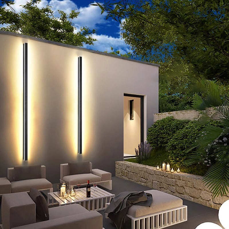 Long Rectangular Aluminum Acrylic Outdoor Light