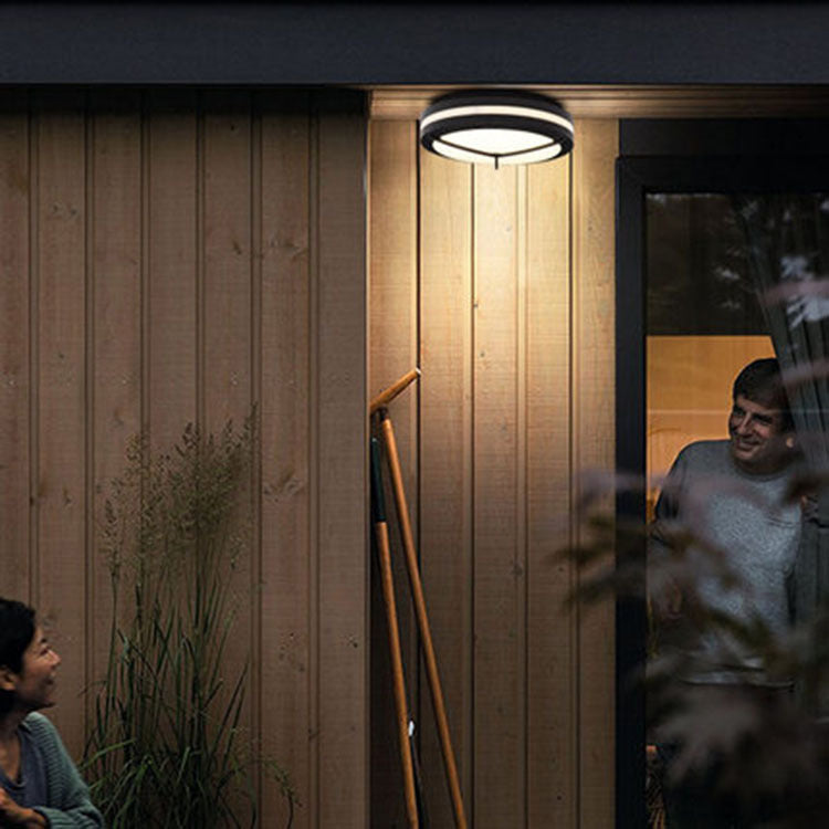 Aluminum Acrylic Circle Round Outdoor Light