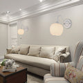 Floral Iron Glass Bedroom Wall Lamp