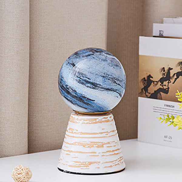 Orb Moon Ceramic Glass Table Lamp