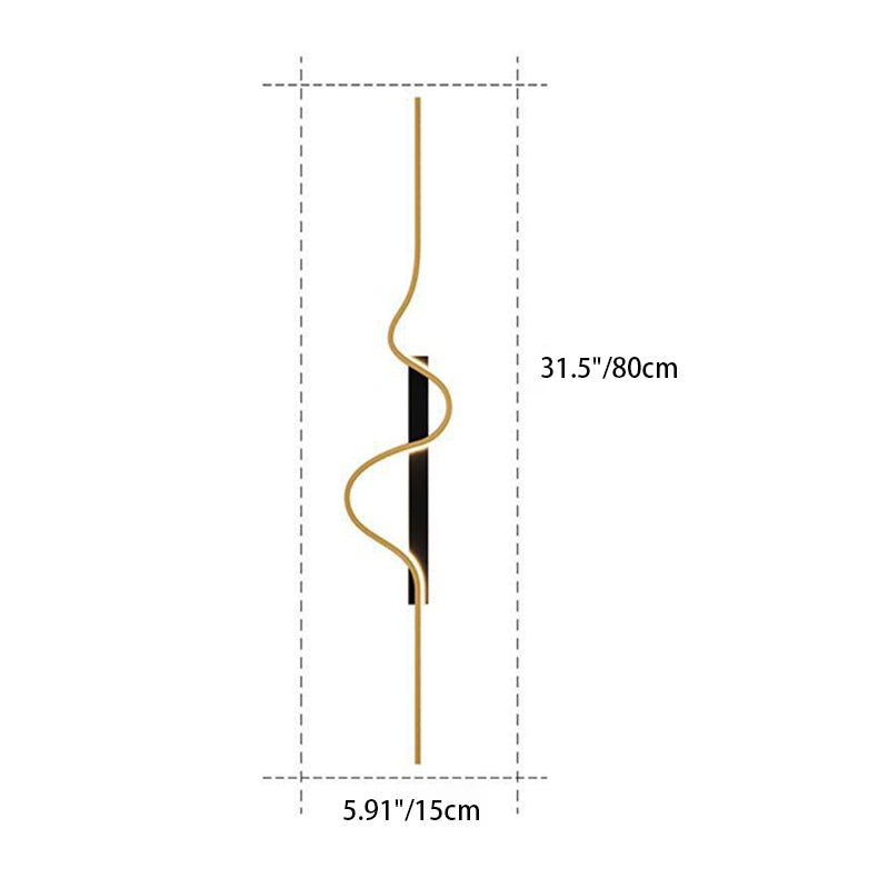 Aluminum Corrugated Strip Iron Wall Lamp