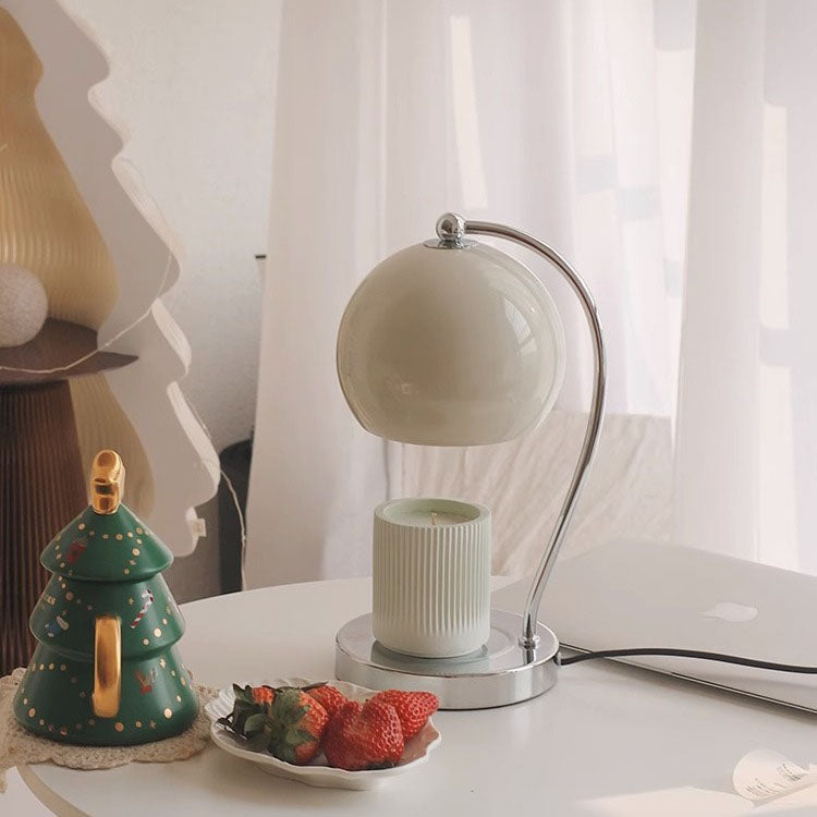 Iron Stainless Steel Round Table Lamp
