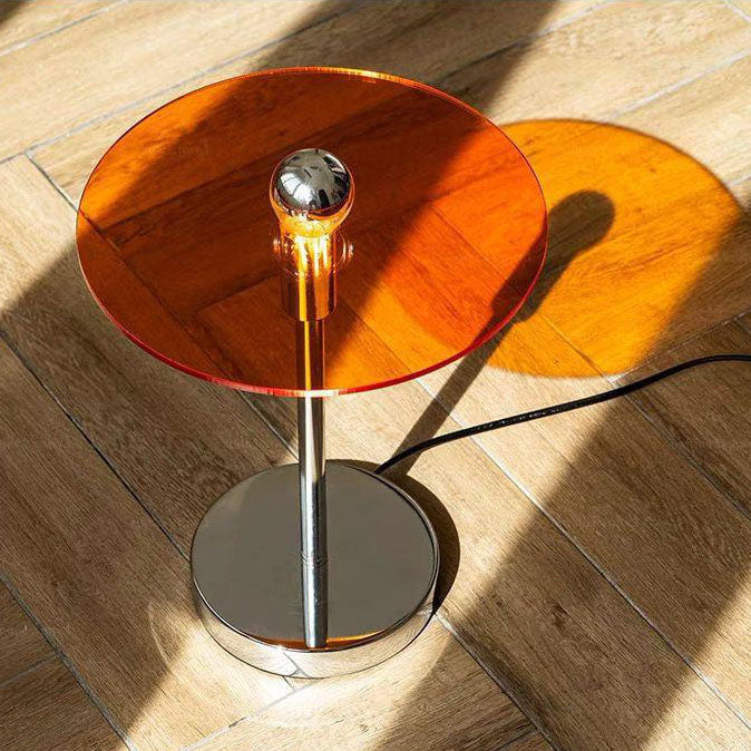 Acrylic Round Sheet Iron Table Lamp