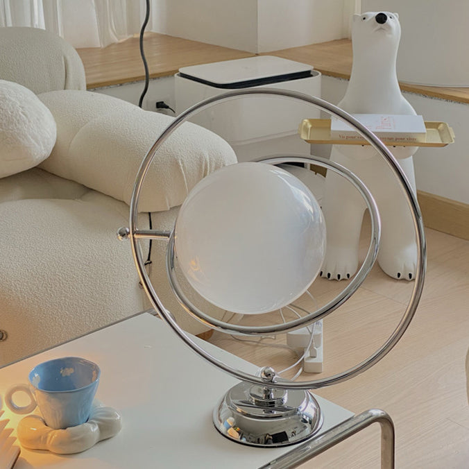 Rotatable Glass Planet Hardware Table Lamp