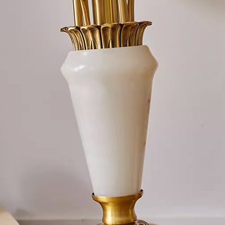 Fabric Jade All Copper Floor Lamp