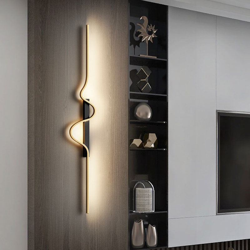 Aluminum Corrugated Strip Iron Wall Lamp