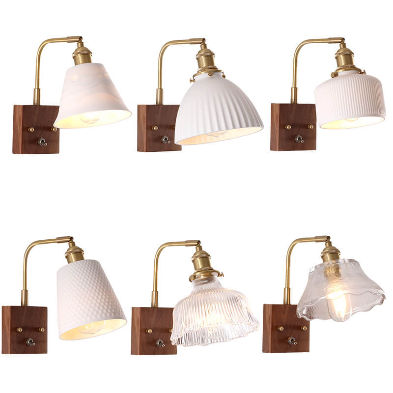 Black Walnut Wall Lamp