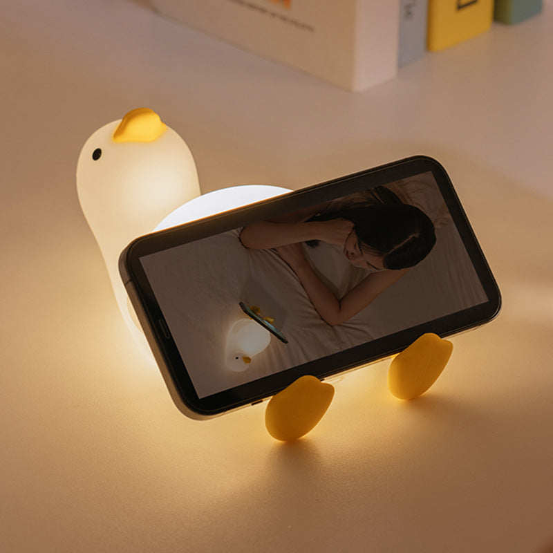 Cute Duck Silicone Night Table Lamp