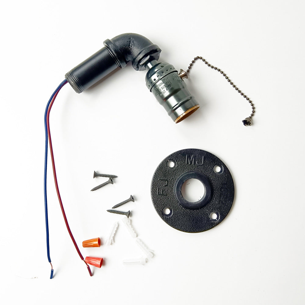 Iron Plumbing Wall Lamp