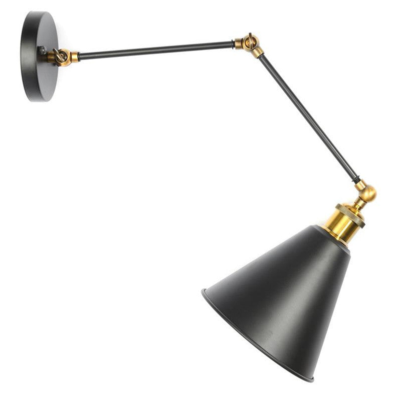 Wrought Iron Rocker Telescopic Wall Lamp