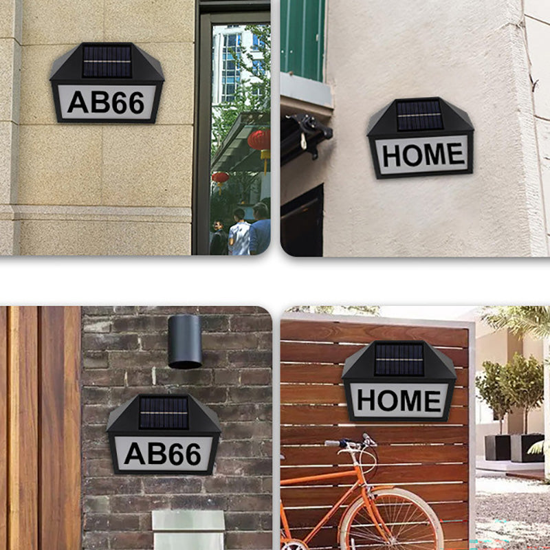 ABS Address Sign Digital Outdoor Light