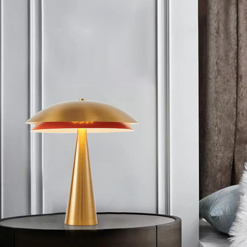Iron Mushroom Shape Home 2-Light Table Lamp