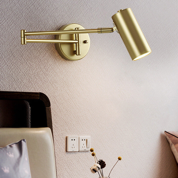Folding Telescopic Long Pole Wall Lamp
