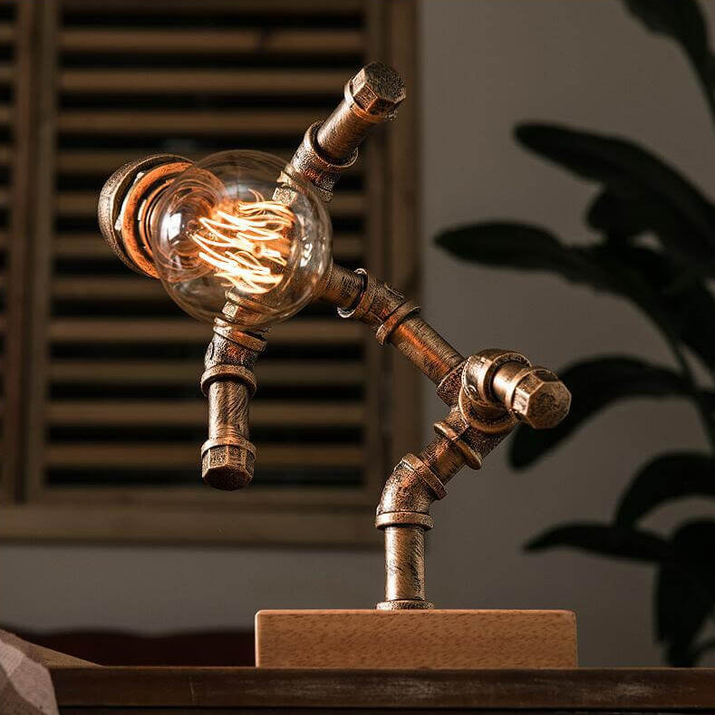 Robot Eye Protection Iron Table Lamp
