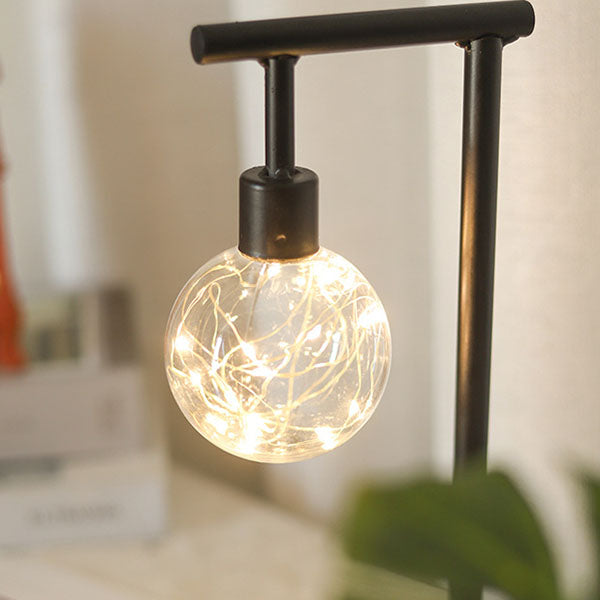 Ball Iron Battery Night Table Lamp