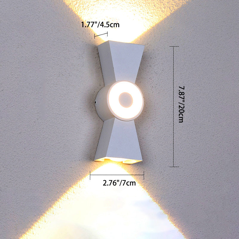 Hourglass Knot Aluminium PC Outdoor Light