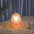 Glass Mushroom Bedroom Table Lamp