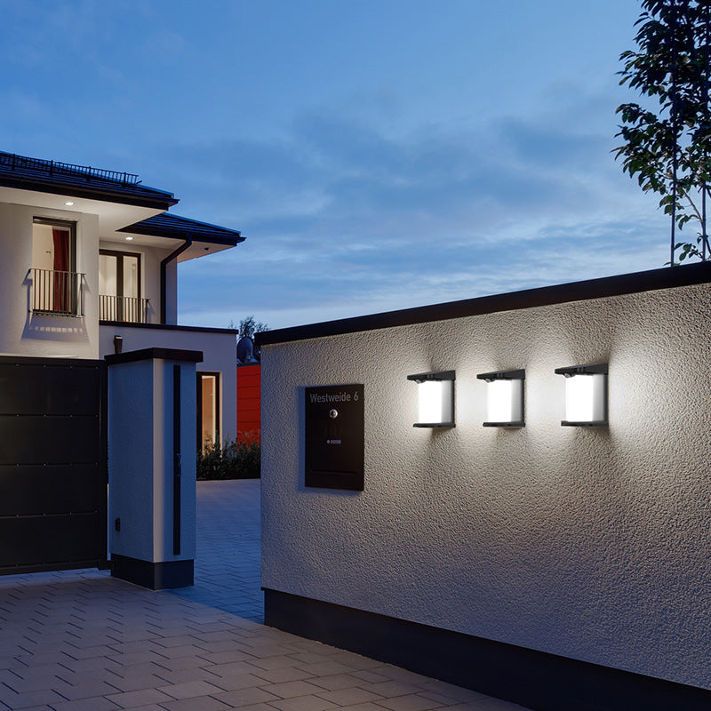 Cylinder Human Sensor Patio Outdoor Light