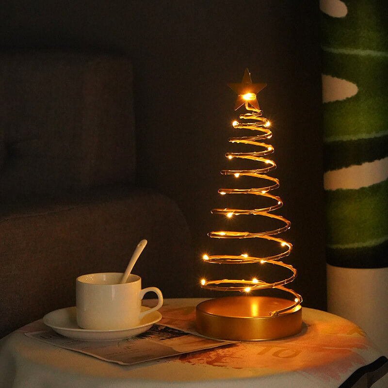 Spiral Star Christmas Decorative Table Lamp