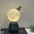 3D Printed Moon Ceramic Table Lamp