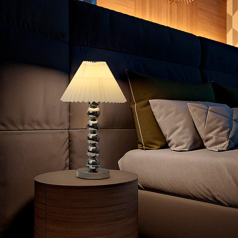 Cone Round Hardware Fabric Table Lamp