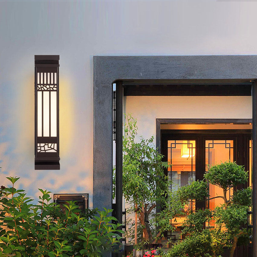 Imitation Marble Rectangular Outdoor Light
