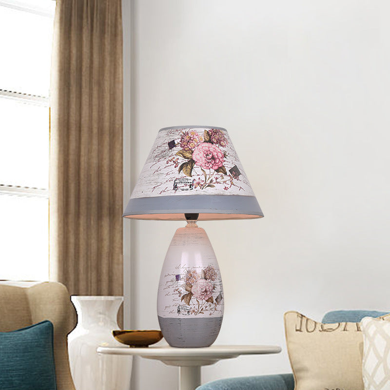Vase Ceramic Cardstock Bedroom Table Lamp