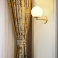 Round Ball Copper Glass Wall Lamp