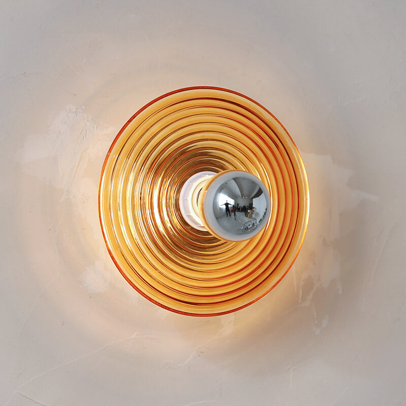 Water Ripple Transparent Glass Wall Lamp