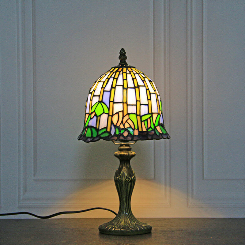 Stained Glass Flower Bedroom Table Lamp