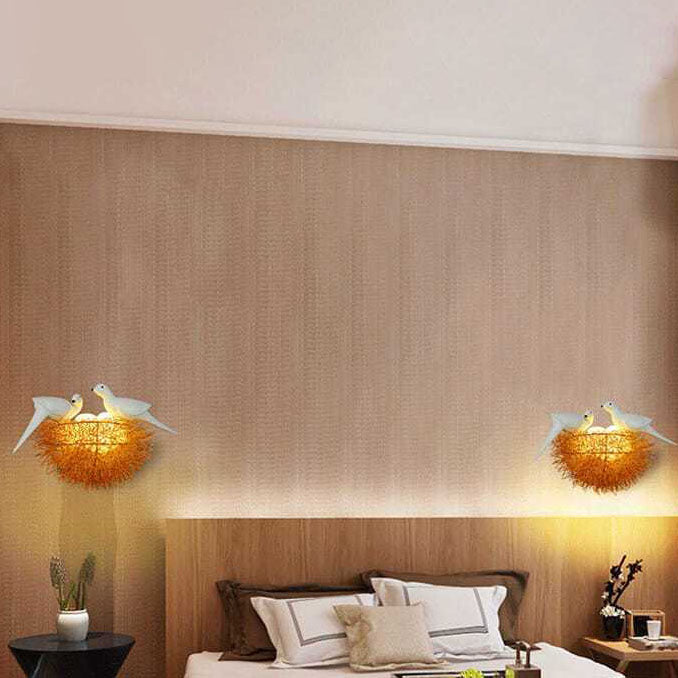 Aluminum Bird's Nest Living 3-Light Wall Lamp