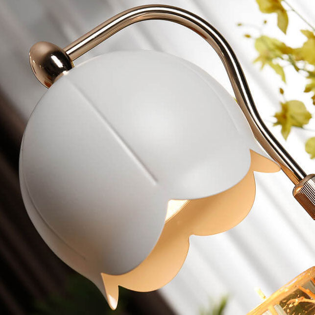 Marble Liftable Melting Wax 2-Light Table Lamp