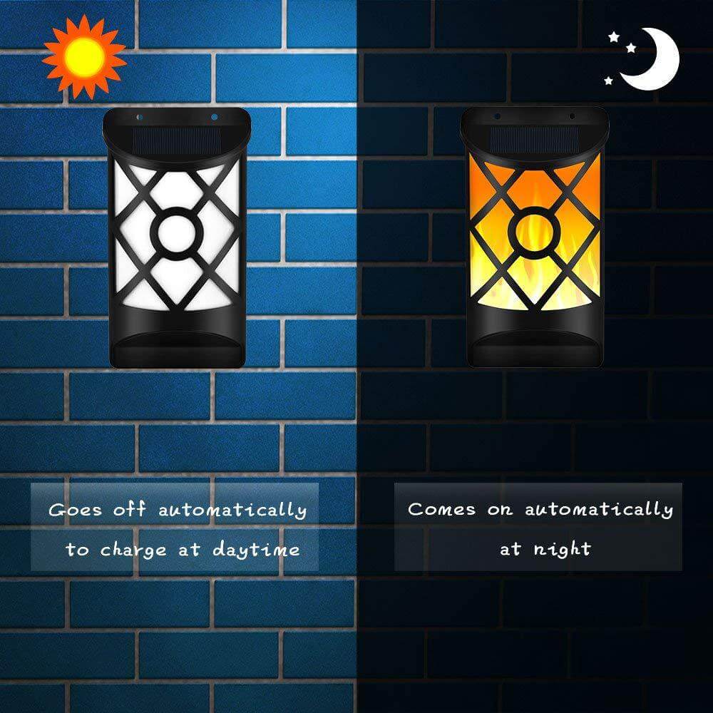 Flame Half Column Sensor Outdoor Light
