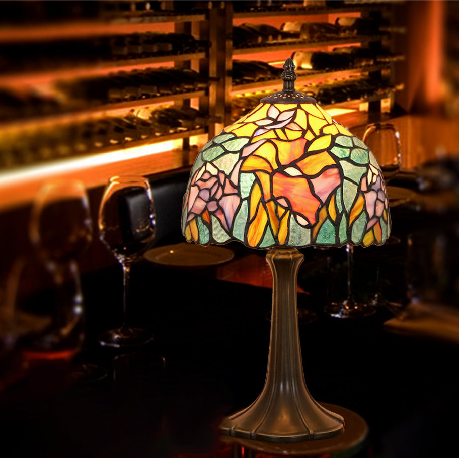 Dome Iron Stained Glass Table Lamp