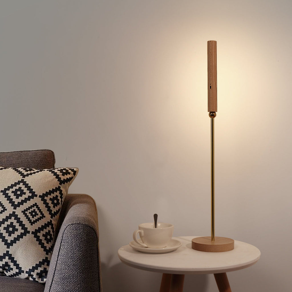 Magnetic Wooden Stick Foldable Table Lamp