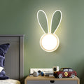 Rabbit Round Acrylic Bedroom Wall Lamp