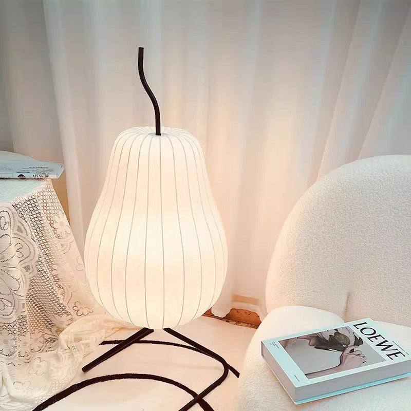 Pear Elliptical Iron Fabric Floor Lamp