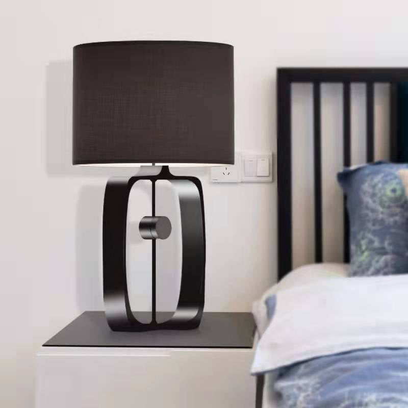 Rectangular Cylinder Hollowed Out Table Lamp